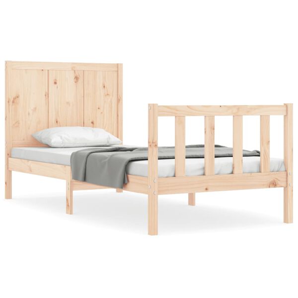 vidaXL Cadre de lit sans matelas 100x200 cm bois massif de pin