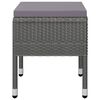 vidaXL Ensemble &agrave; manger de jardin 5 pcs Gris