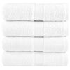 vidaXL Serviettes d'invit&eacute; de qualit&eacute; sup&eacute;rieure SOLUND 4 pcs blanc