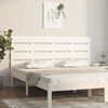 vidaXL T&ecirc;te de lit Blanc 150x3x80 cm Bois massif de pin