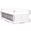 vidaXL Sommier &agrave; lattes de lit et matelas gris clair 120x190 cm tissu