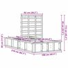 vidaXL Cadre de lit Cire marron 90 x 200 cm Bois de pin massif