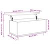 vidaXL Table basse Sonoma gris 90x44,5x45 cm Bois d'ing&eacute;nierie