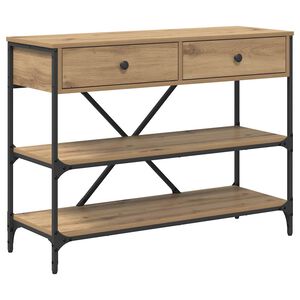vidaXL Table console Marron 100 x 34,5 x 75 cm bois