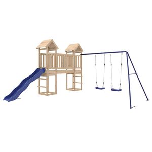 vidaXL Aire de jeux d'ext&eacute;rieur bois de pin massif
