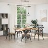 vidaXL Pied de table &agrave; manger en forme d'araign&eacute;e, anthracite, 85 x 85 x (72-73) cm, acier