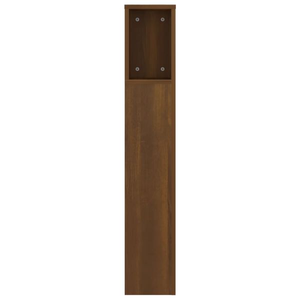 vidaXL Armoire de t&ecirc;te de lit Ch&ecirc;ne marron 140x18,5x104,5 cm