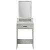 vidaXL Table de Toilette Gris b&eacute;ton 50 x 41 x 140 cm Bois d'ing&eacute;nierie