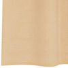 vidaXL Rideaux en voile avec &oelig;illets 2 pcs sable