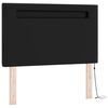 vidaXL Lit &agrave; ressorts avec matelas Noir 120 x 190 cm Simili cuir