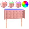 vidaXL T&ecirc;te de lit &agrave; LED Rose 83x16x78/88 cm Velours