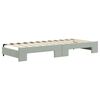 vidaXL Lit de jour avec gigogne sans matelas gris clair 80x200 cm
