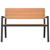 vidaXL Banc de jardin Marron 118 x 54 x 77cm Acier