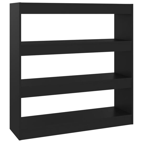 vidaXL Biblioth&egrave;que/S&eacute;parateur de pi&egrave;ce Noir 100x30x103 cm