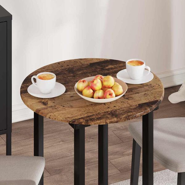 vidaXL Plateau de table Bois ancien 60 x 60 x 1,5 cm Bois d'ing&eacute;nierie