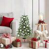 vidaXL Sapin de No&euml;l avec 150 LED avec support Vert 90 cm PE