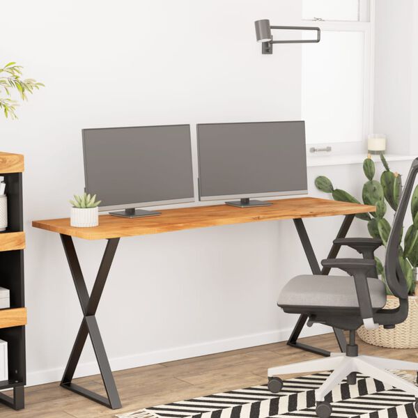 vidaXL Dessus de bureau 160x50x2,5 cm rectangulaire bois massif acacia
