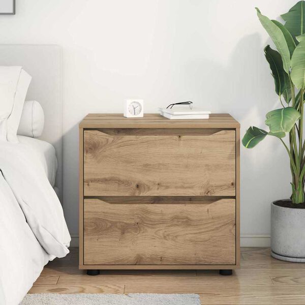 vidaXL Armoire de rangement Ch&ecirc;ne artisanal 60 x 48 x 57 cm