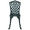 vidaXL Ensemble de salle &agrave; manger pour jardin 5 pcs Vert Aluminium