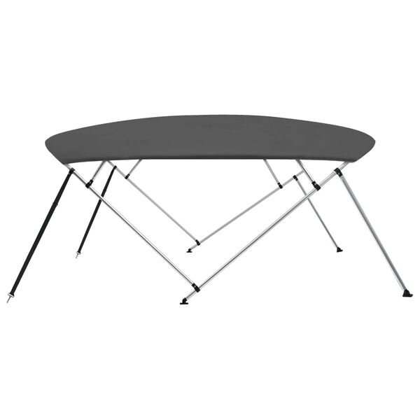 vidaXL Auvent bimini &agrave; 4 arceaux Anthracite 243x(230-244)x137 cm