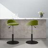 vidaXL Chaises pivotantes &agrave; manger lot de 2 Vert clair Velours