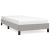 vidaXL Cadre de lit sans matelas gris clair 100x200 cm tissu