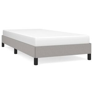 vidaXL Cadre de lit sans matelas gris clair 100x200 cm tissu