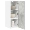 vidaXL Armoire suspendue Gris b&eacute;ton et Blanc 30 x 31 x 80 cm