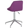 vidaXL Chaise pivotante de salle &agrave; manger Violet Similicuir