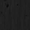vidaXL Cadre de lit Bois de pin massif 160x200 cm Noir