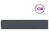 vidaXL Bordure de Pelouse 30 pc 20 x 103 cm Acier Anthracite