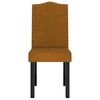 vidaXL Chaises &agrave; manger lot de 2 marron velours