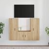 vidaXL Ensemble de meubles TV 3 pcs Ch&ecirc;ne sonoma Bois d'ing&eacute;nierie