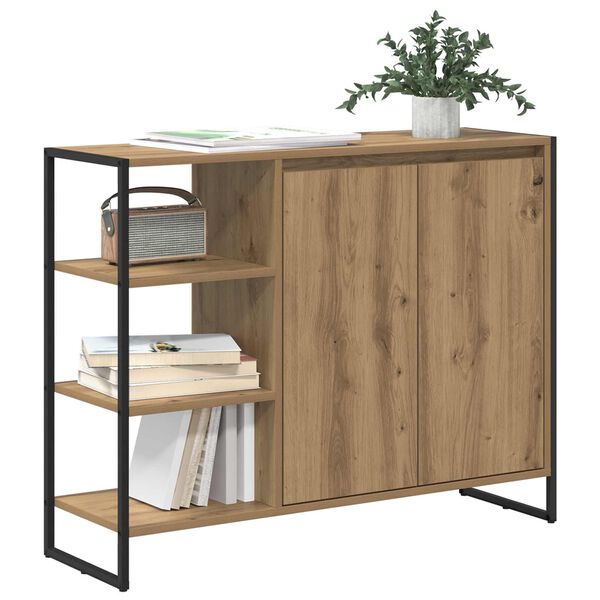 vidaXL Meuble d'appoint Ch&ecirc;ne artisan 96,5 x 30 x 75 cm