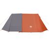 vidaXL Tente de camping 3 personnes gris et orange imperméable