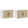 vidaXL Armoires murales de cuisine 2 pcs Ch&ecirc;ne Sonoma 60 x 31 x 40 cm