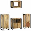 vidaXL Ensemble de mobilier de salle de bain 4 pcs Bois Recycl&eacute; Solide