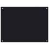 vidaXL Dosserets de cuisine 2 pcs noir 80x60 cm verre tremp&eacute;