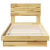 vidaXL Cadre de lit avec t&ecirc;te de lit sans matelas 90x200 cm