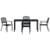 vidaXL Ensemble de salle &agrave; manger pour jardin 5 pcs Anthracite