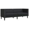 vidaXL Canap&eacute; Noir 194 x 74,5 x 70,5 cm PVC