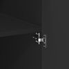 vidaXL Armoire de rangement noir 70x42,5x225 cm bois d'ing&eacute;nierie