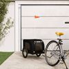 vidaXL Remorque de v&eacute;lo pour animaux de compagnie noir