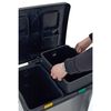 EKO Poubelle &agrave; p&eacute;dale Rejoice 2x30 L Argent&eacute; mat