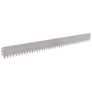 vidaXL Bordure de Pelouse 10 pc 103 x 10 cm Stainless Steel Argent&eacute;
