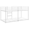VidaXL Lit superposé sans matelas blanc 100x200 cm acier