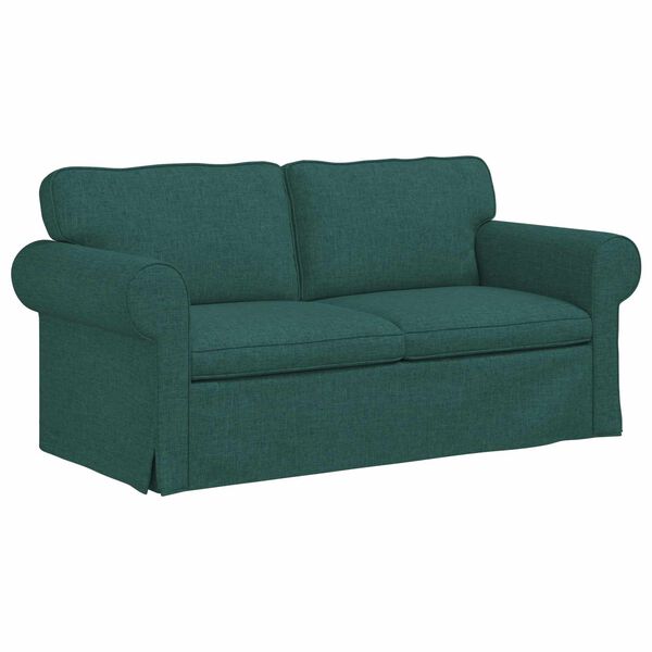vidaXL Canap&eacute; Vert fonc&eacute;