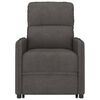 vidaXL Fauteuil de massage Gris fonc&eacute; Tissu microfibre