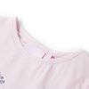 T-shirt pour enfants &agrave; mancherons rose p&acirc;le 116