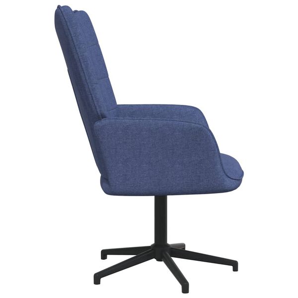 vidaXL Chaise de relaxation Bleu Tissu